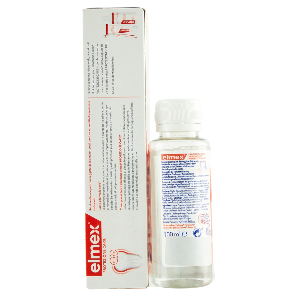 elmex Protezione Carie kit dentifricio 75 ml e collutorio 100 ml